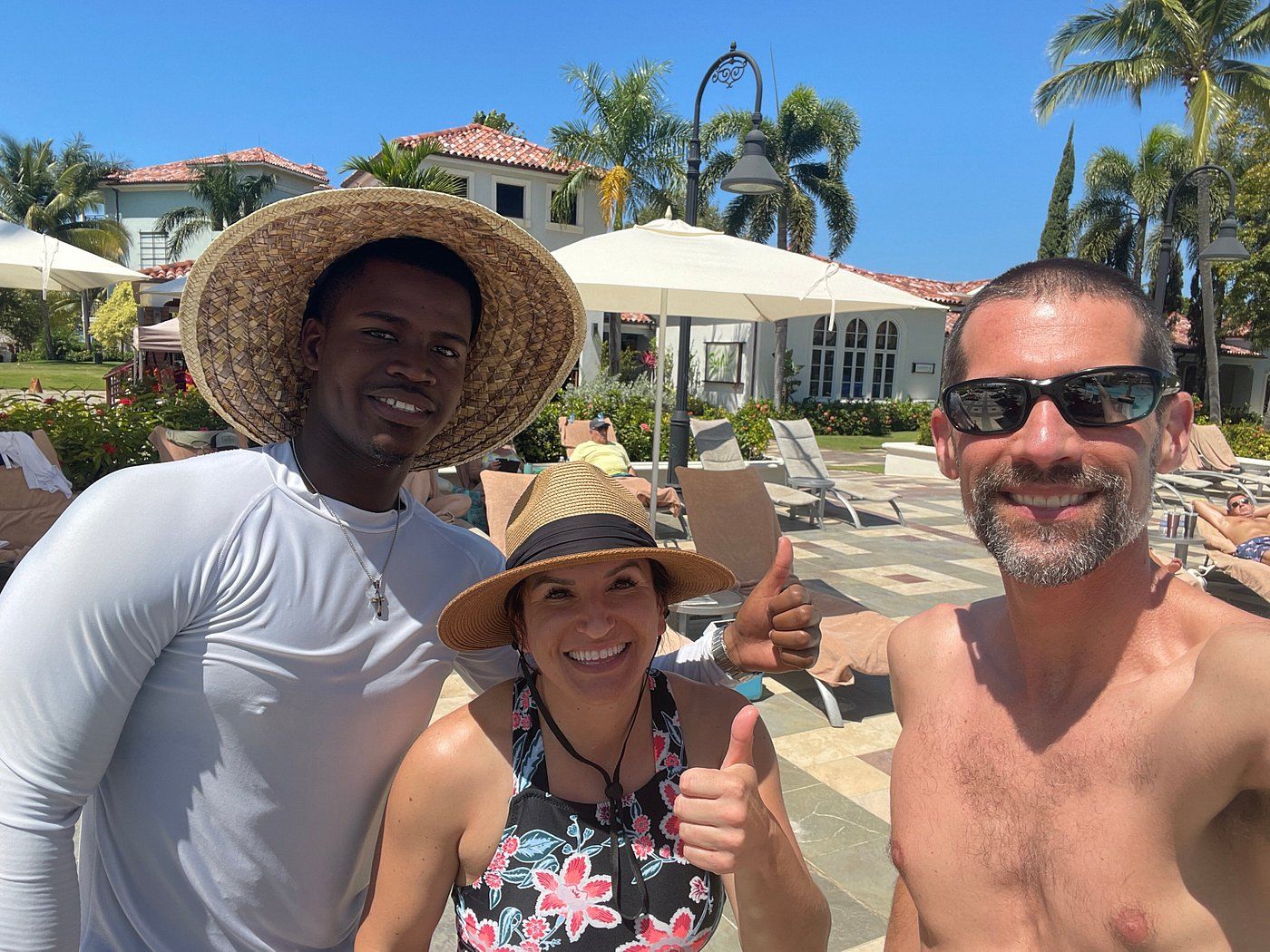 couple with beaches negril staff