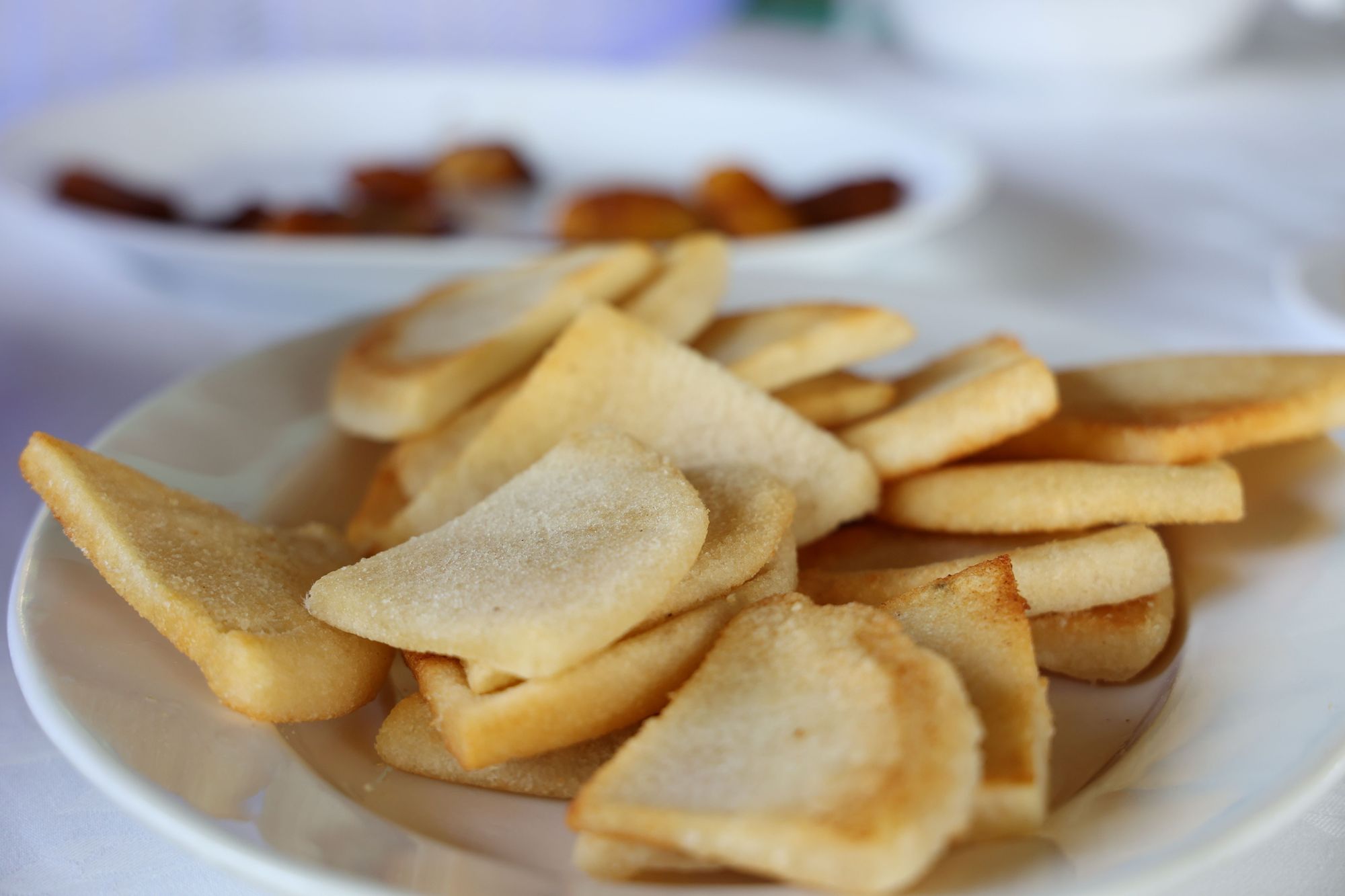 jamaican bammy served on white plate