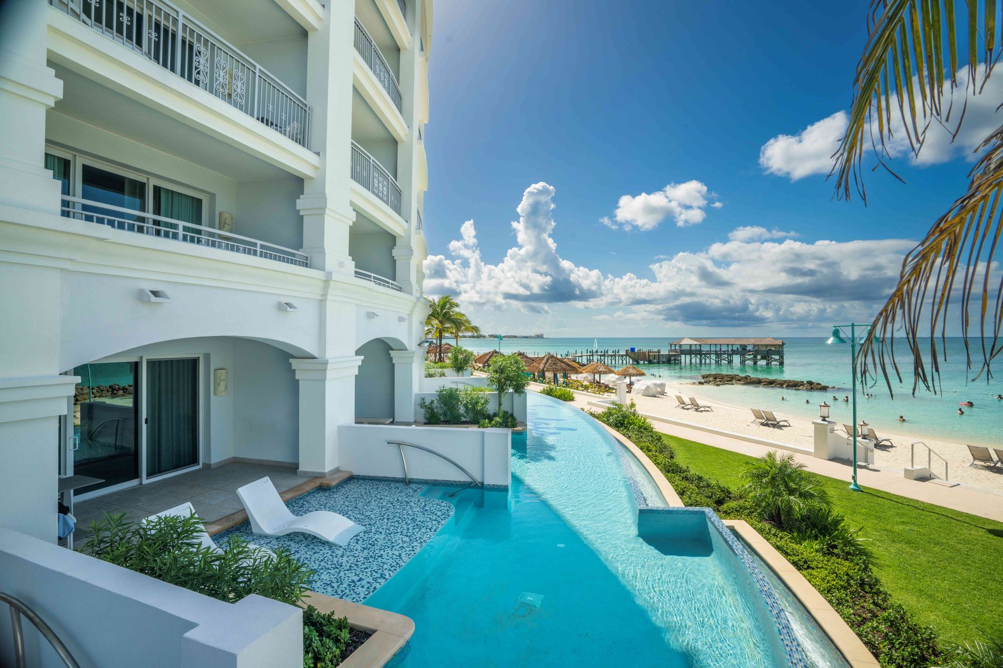 view of cable beach from sandals royal bahamian resort