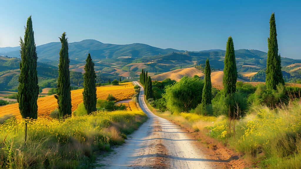 Tuscany landscape in Italy