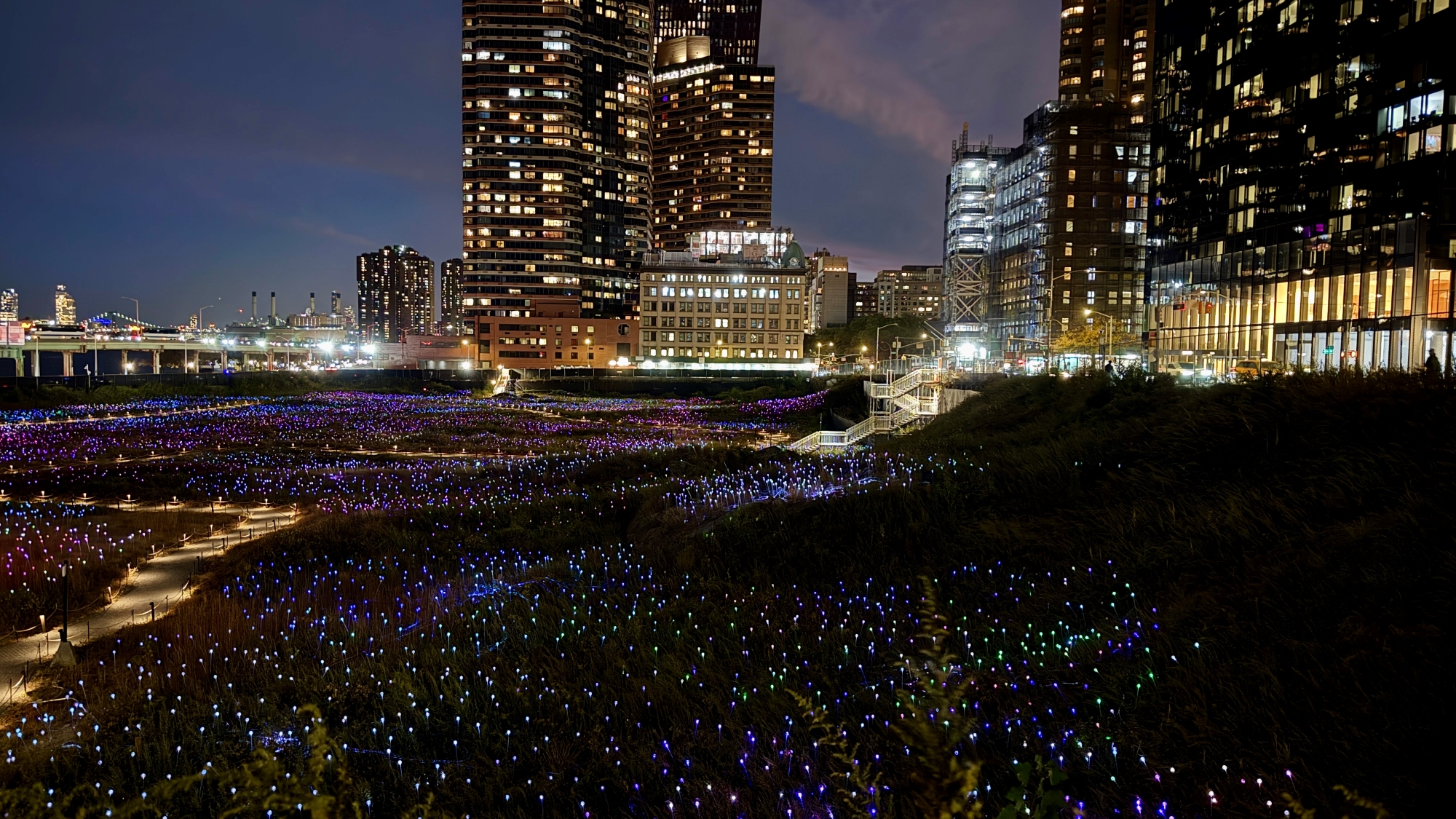 Field of Light at Freedom Plaza in New York City