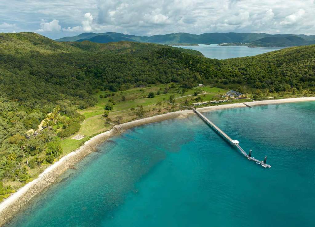 Whitsundays island with beachfront resort potential...